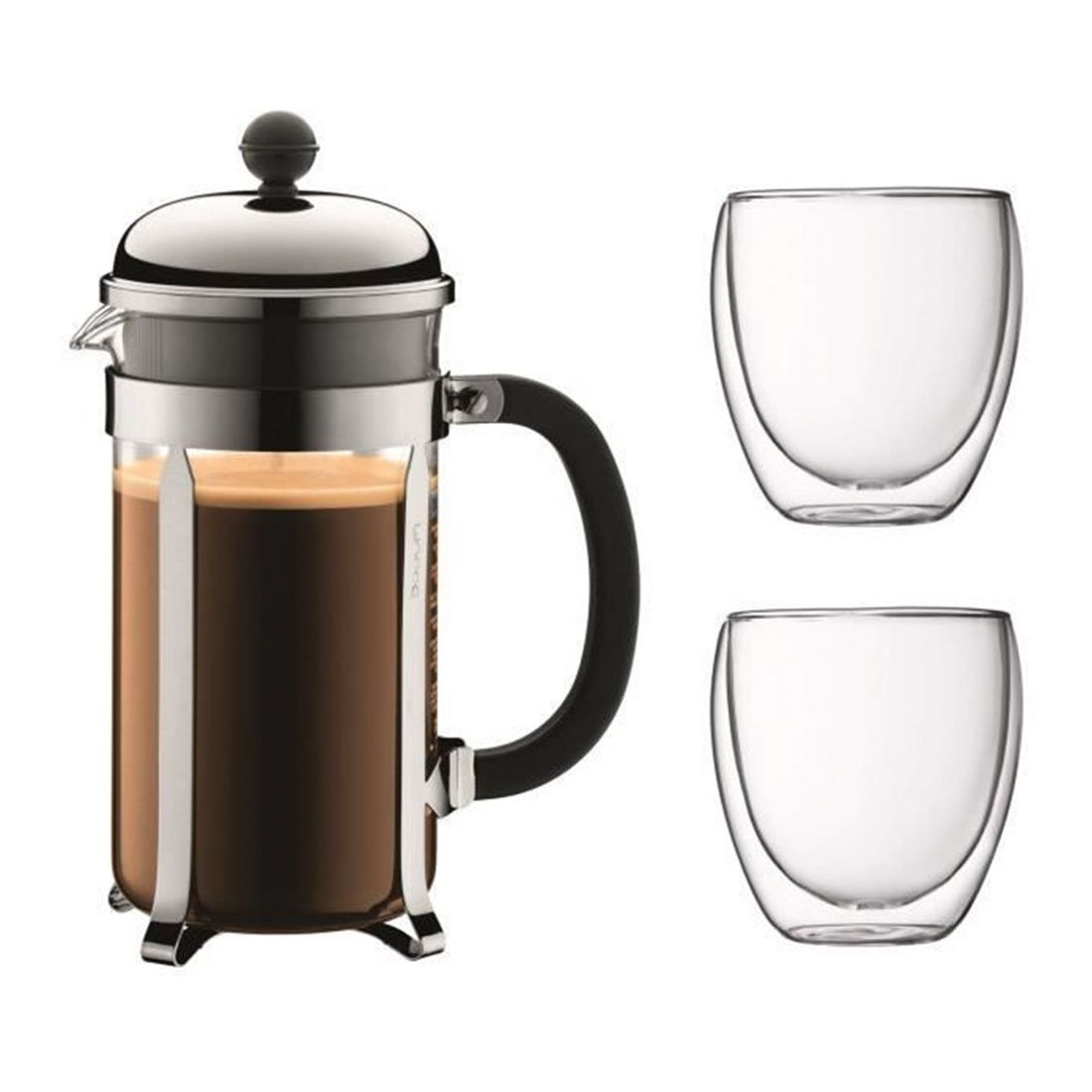 Bodum Chambord Coffee Maker 1L+Pav Dw 0.35L S/S