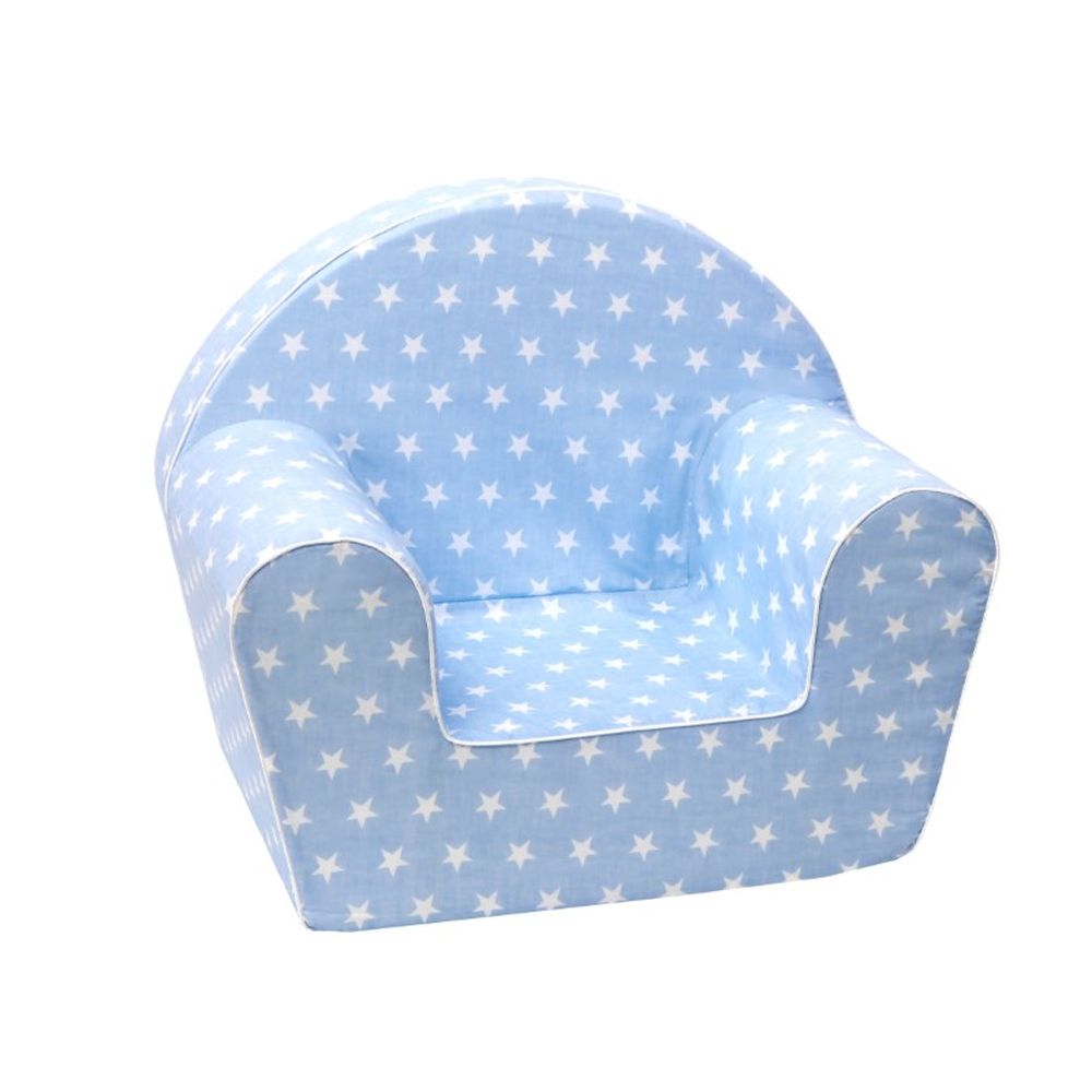 Delsit Arm Chair Baby Blue With White Spots