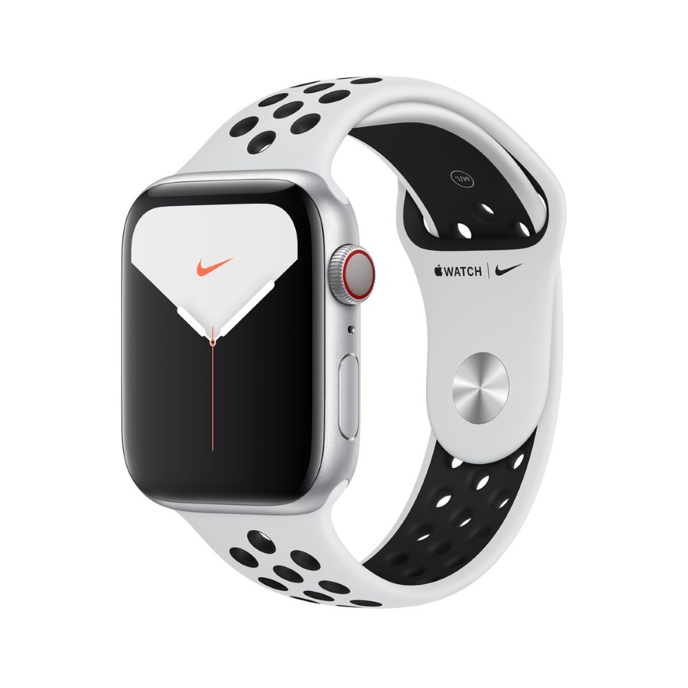 Apple Watch Nike Series 5 GPS+Cellular 44mm Silver Aluminium Case Pure Platinum/Black Nike Sport Band S/M M/L