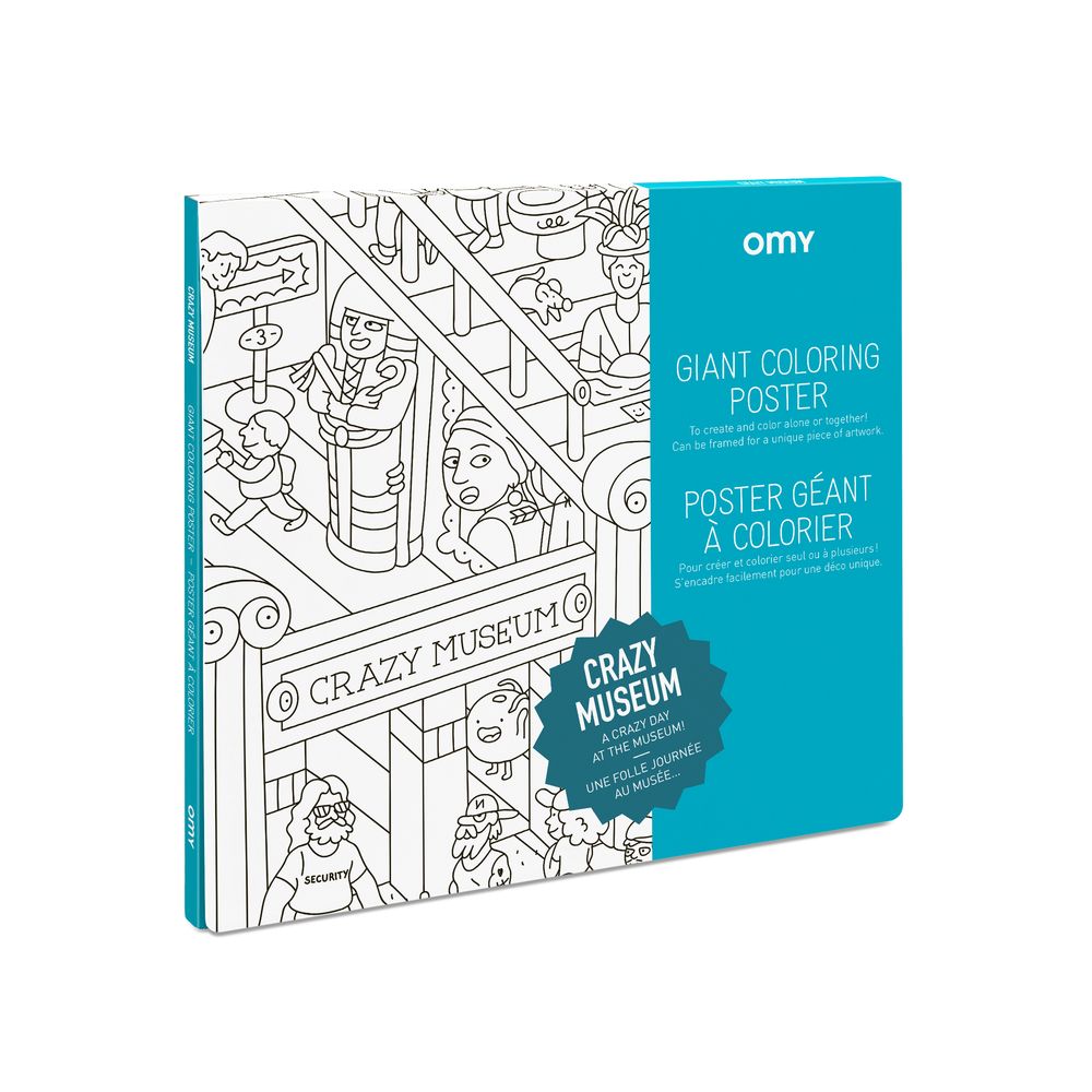 Omy Crazy Museum Large Coloring Poster (70 x 100 cm)