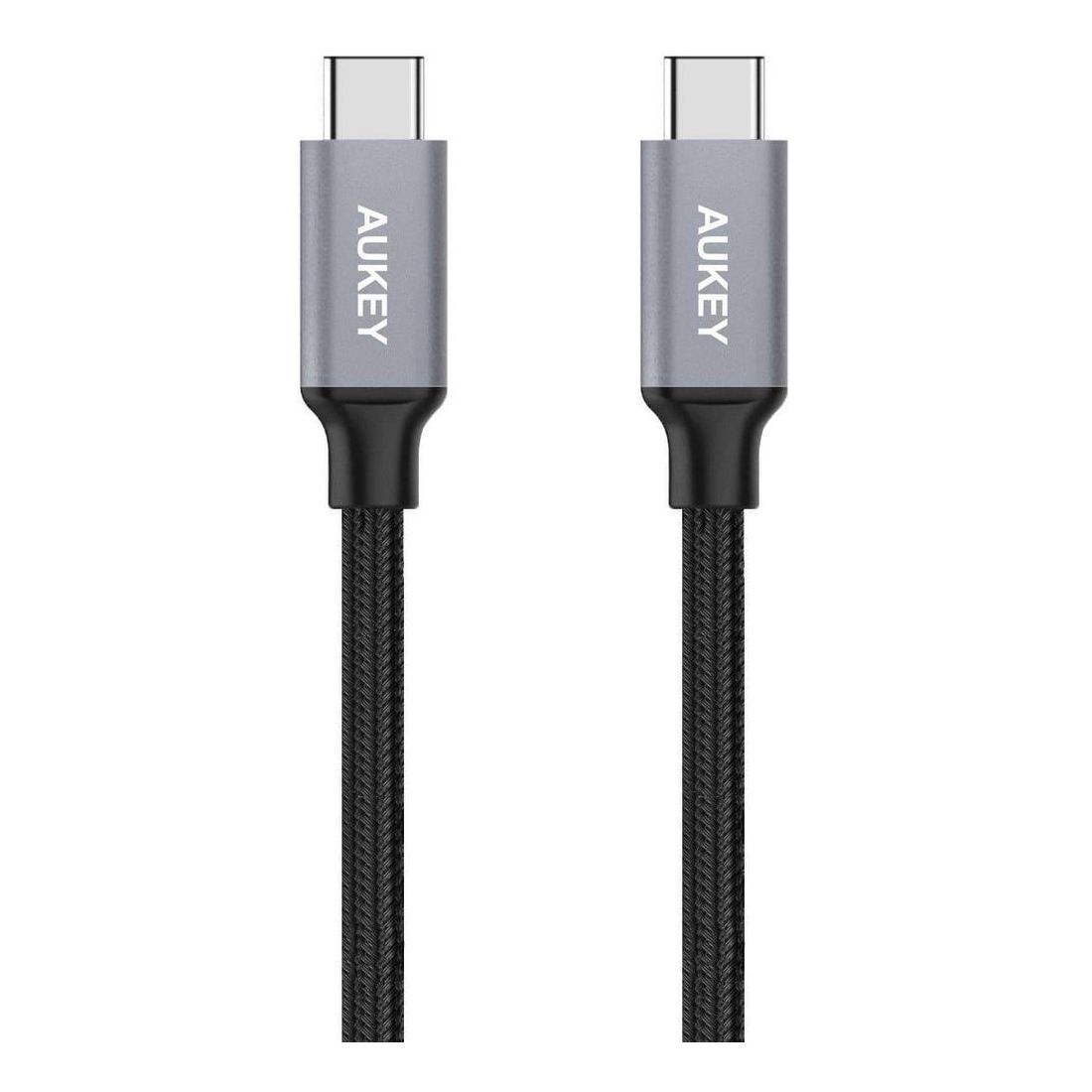 Aukey Cd6G USB 2.0 USB-C to USB-C 2M Cable Gray