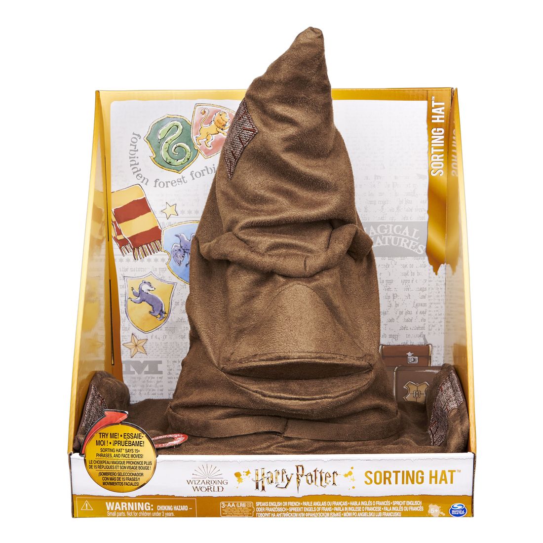 Spin Master Magical Minis Harry Potter Wizarding World Talking Sorting Hat With 15 Phrases