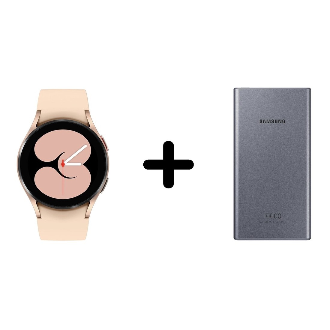 Samsung Galaxy Watch 4 40mm Pink Gold + Samsung EB-P3300 10000mAh Power Bank (Bundle)