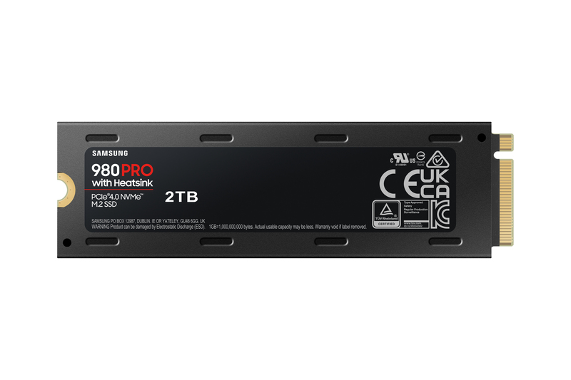 Samsung 980 Pro PCIe 4.0 NVMe M.2 Internal SSD With Heatsink 2TB