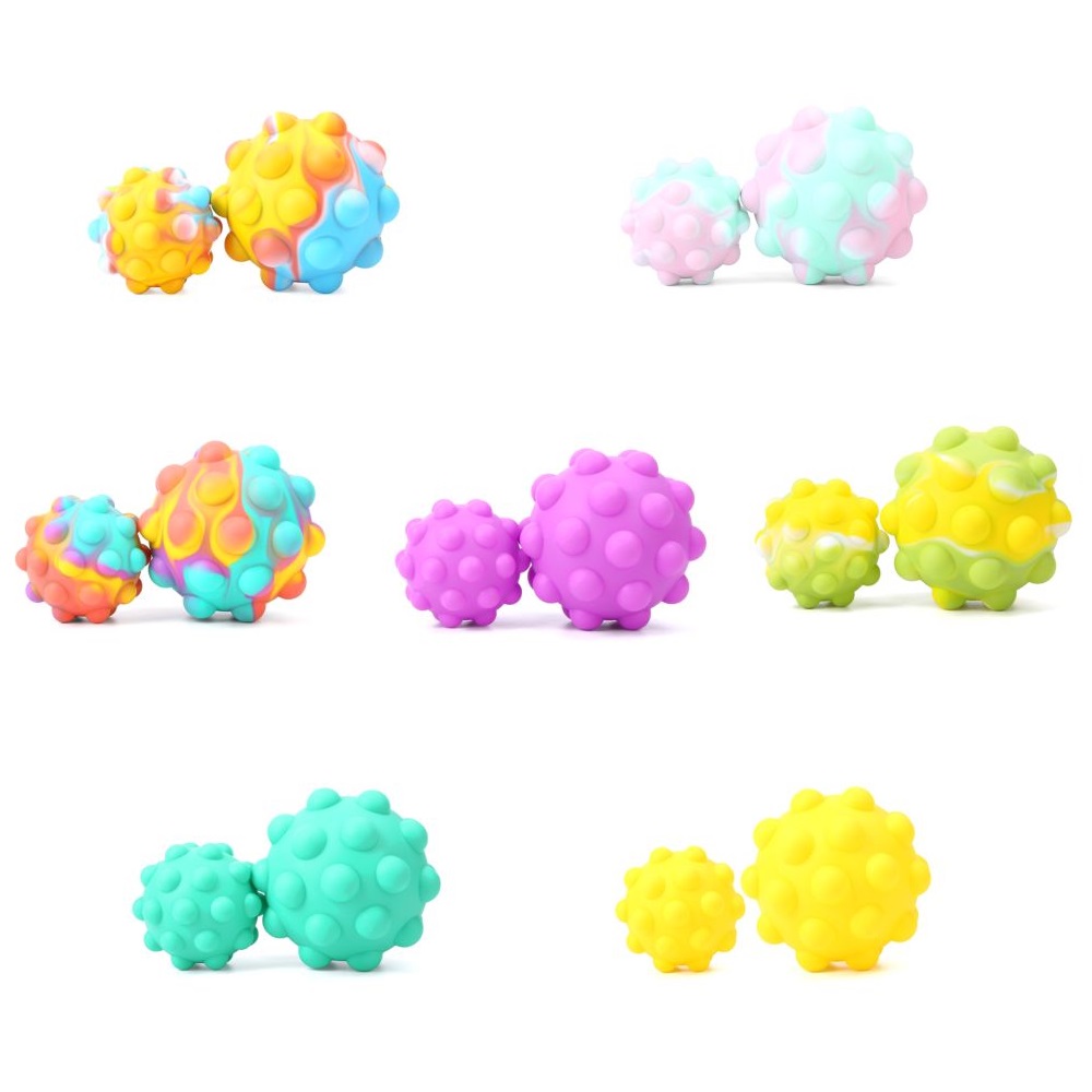 Squizz Toys Pop The Bubble 3D Fidget Stress Ball Plus (Assorted Colors - Includes 1)