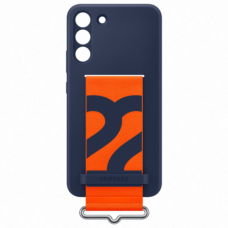 Samsung Silicone Cover with Strap Dark Blue for Galaxy S22+