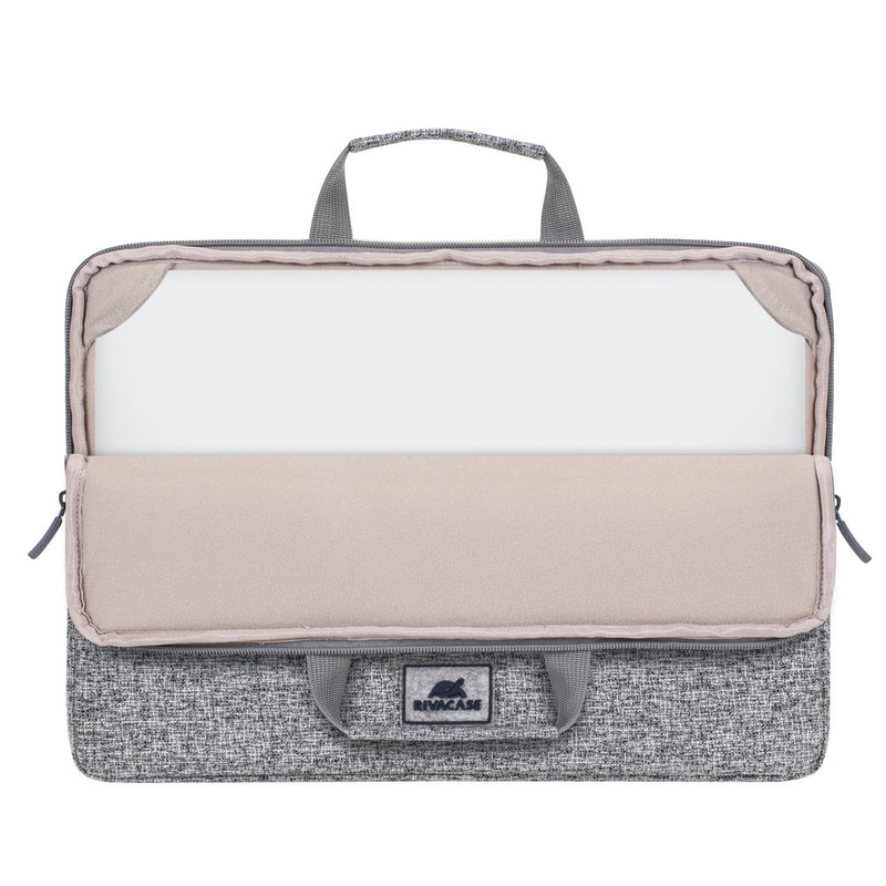 Rivacase 7915 Laptop Sleeve 15.6-inch with Handles - Light Grey
