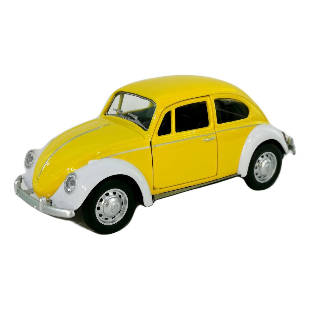 Metal Speed Zone Volkswagen Classical Beetle 1967 1.28 Scale Pull-Back Die-Cast Car