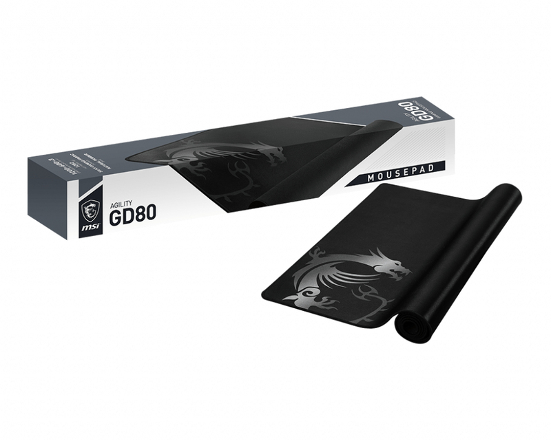 MSI Agility GD80 Gaming Mousepad - Black (120 x 60 cm)