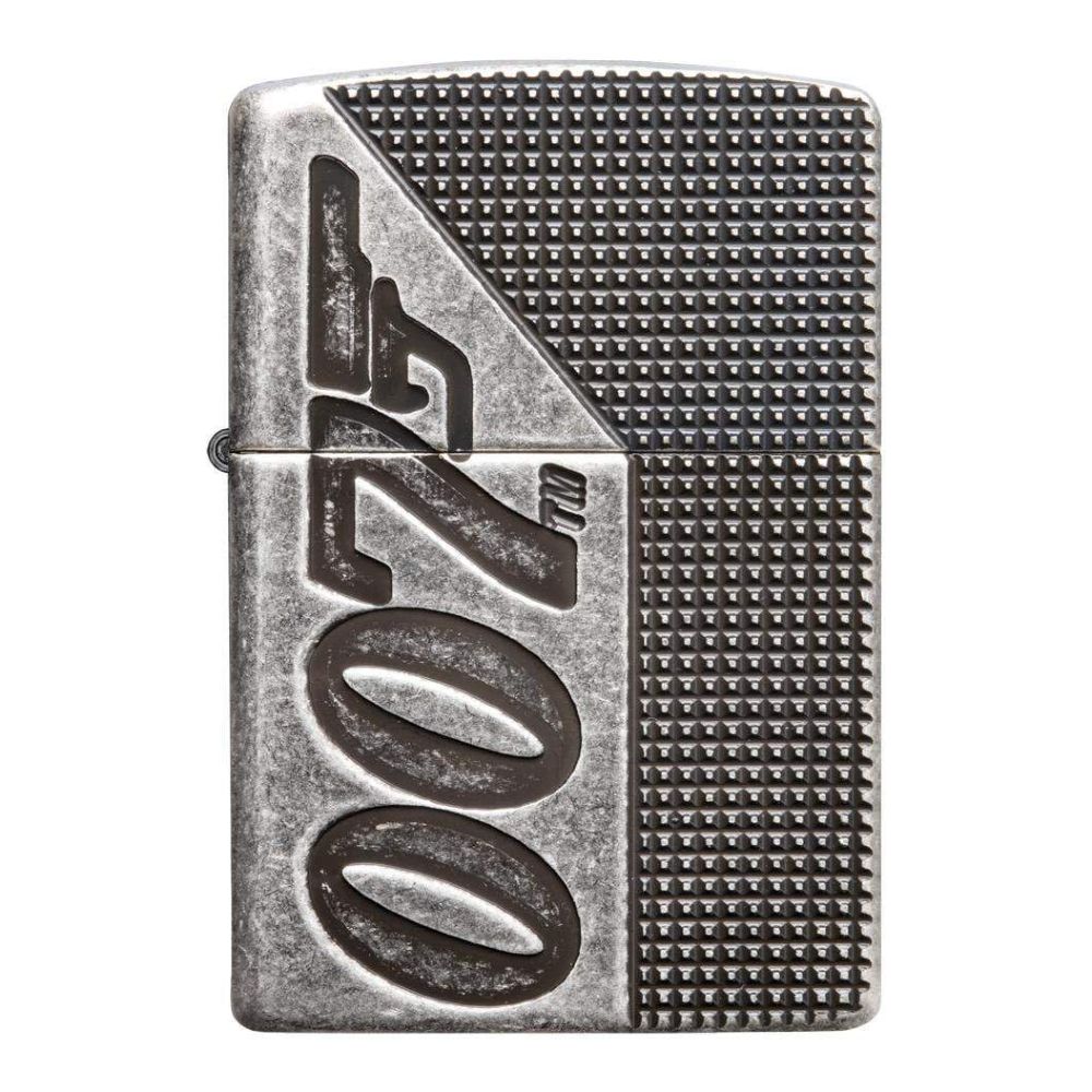 Zippo 49033 28973 James Bond 007 Armor Antique Silver  Plate Windproof Lighter