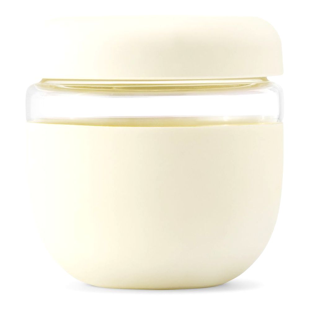 W&P Porter Glass Seal Tight Bowl W/ Silicon Sleeve - Cream 710ml