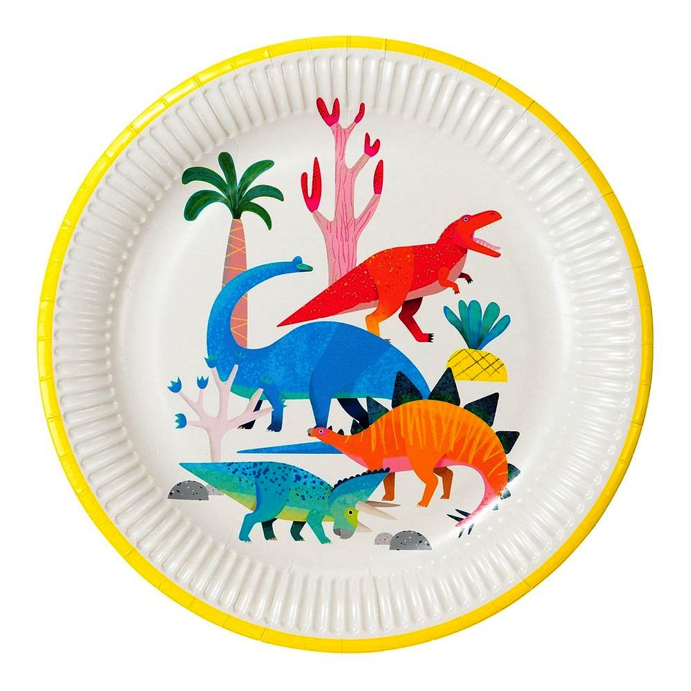 Talking Tables Dinosaur Plate 23cm (Pack of 8)
