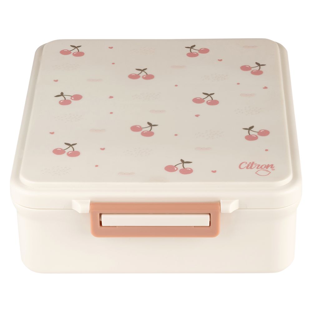 Citron Grand Lunchbox with 4 Compartments & 1 Food Jar - Cherry