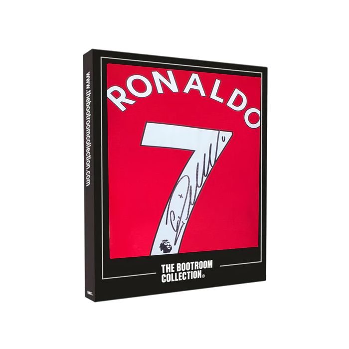 Bootroom Collection Cristiano Ronaldo Signed Manchester United Home Shirt (Ronaldo 7 Fan Style Number) (Boxed)