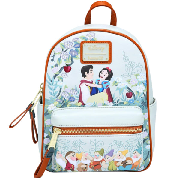 Loungefly Leather Disney Snow White Floral Mini Backpack