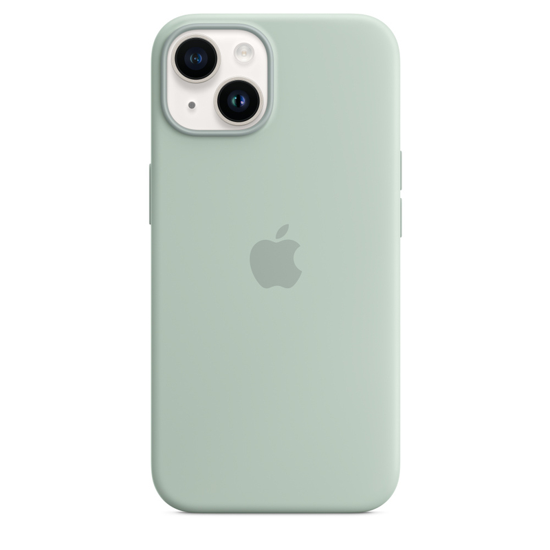 Apple Silicone Case with MagSafe for iPhone 14 - Succulent