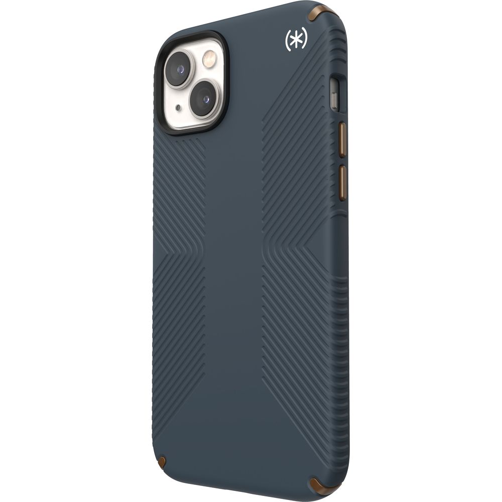 Speck Presidio 2 Grip Case for iPhone 14 Plus - Charcoal/Cool Bronze/Slate