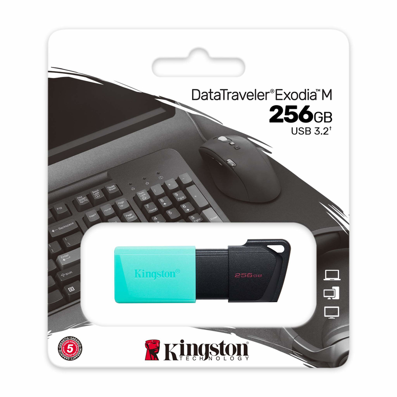 Kingston Datatraveler Exodia M USB Flash Drive - 256GB