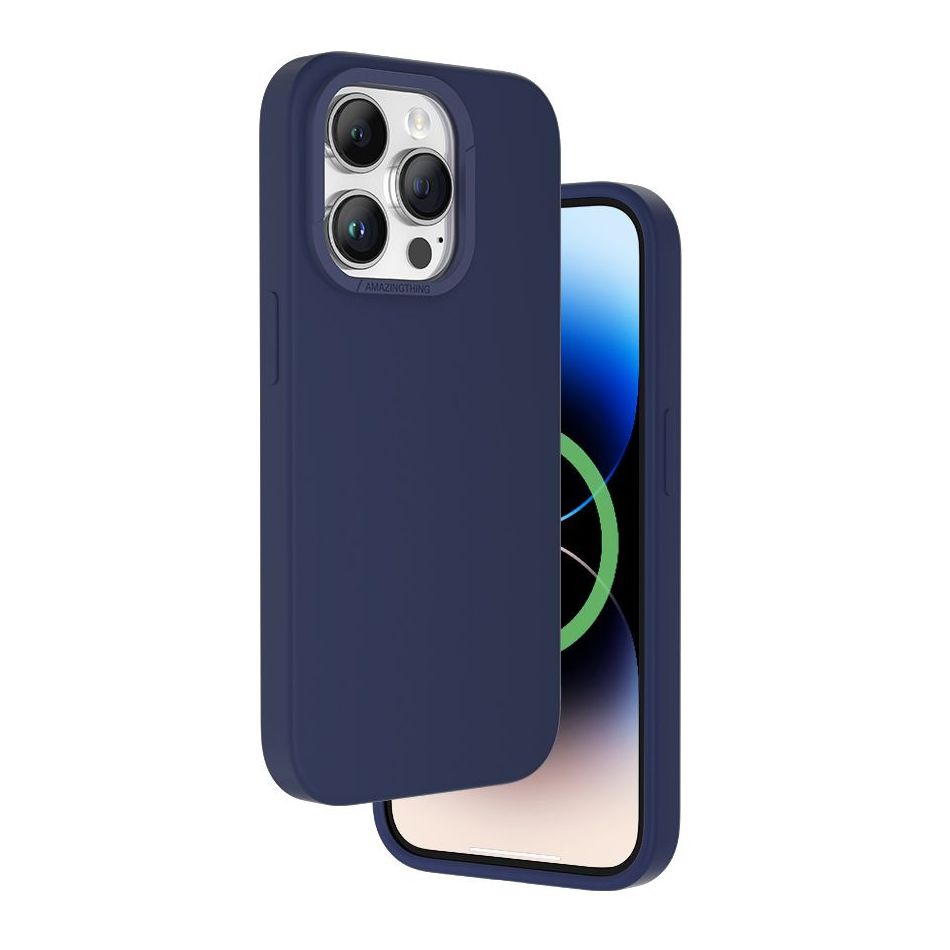 AmazingThing Smoothiel MagSafe DP Case for iPhone 14 Pro Max - Navy Blue