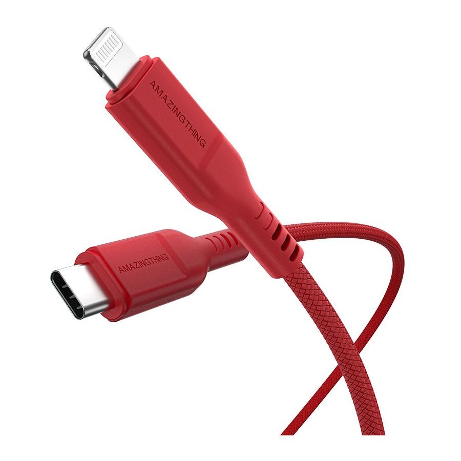 Amazing Thing Thunder Pro Lightning To USB-C 3.2A 30W 1.1m Cable - Red