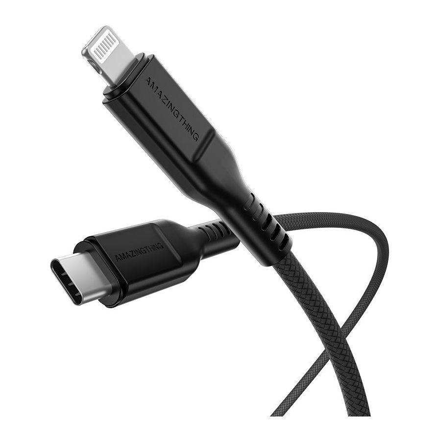 Amazing Thing Thunder Pro Lightning To USB-C 3.2A 30W 1.1m Cable - Black