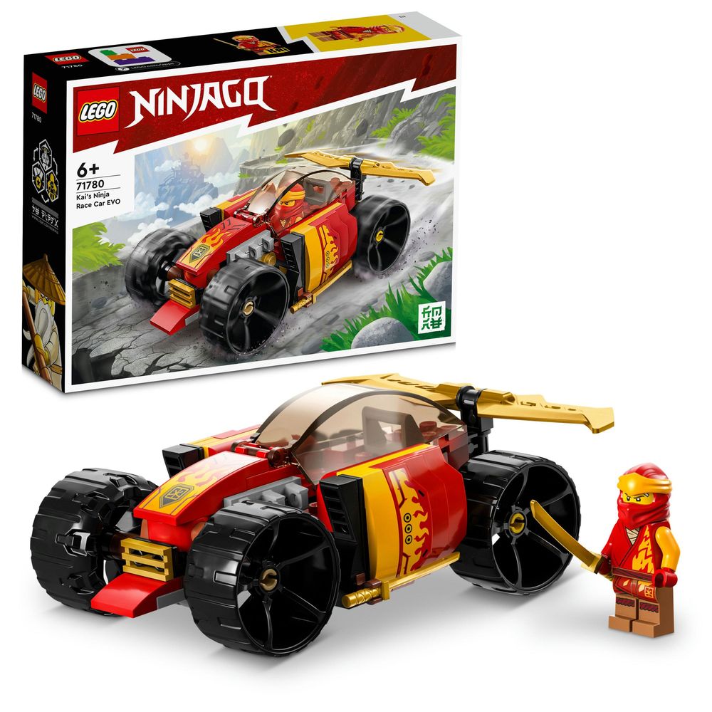 LEGO NINJAGO Kai’s Ninja Race Car EVO Building Toy Set 71780 (94 Pieces)