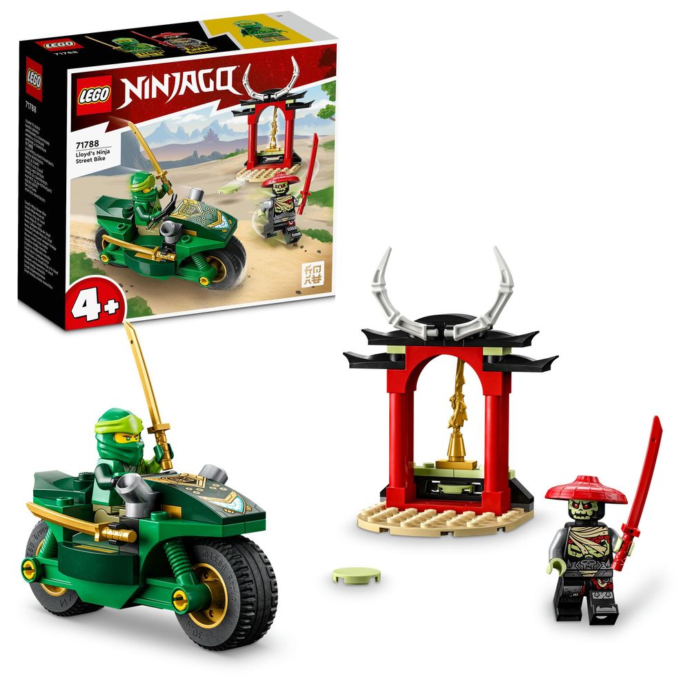 LEGO NINJAGO Lloyd’s Ninja Street Bike Building Toy Set 71788 (64 Pieces)