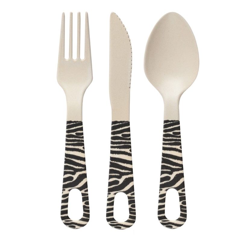 Something Different Ziggy Zebra Cutlery Set