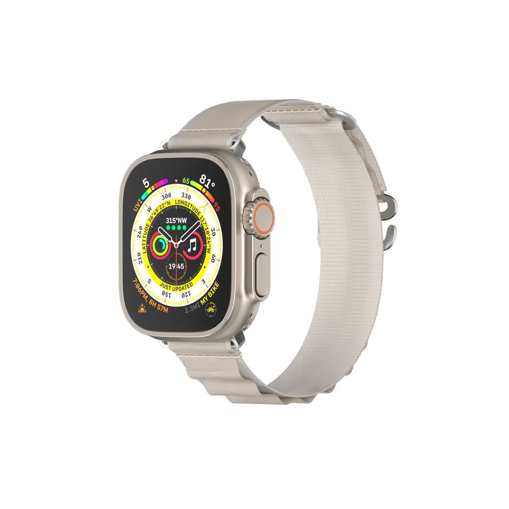 Mageasy Active Sport G-Hook Watch Loop For Apple Watch 42/44/45/49mm - Starlight