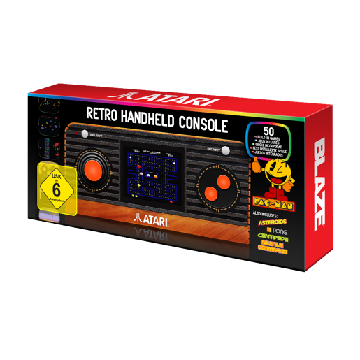 Blaze Atari Pac-Man Edition Retro Handheld Console (60 Built-in Games)