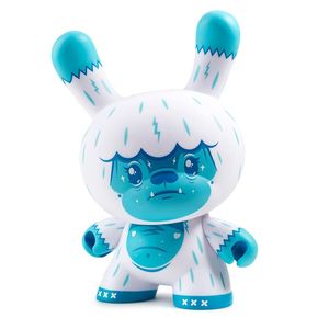 Kidrobot Kono The Yeti Ice Blue Dunny Art Figure By Squink 8 Inch