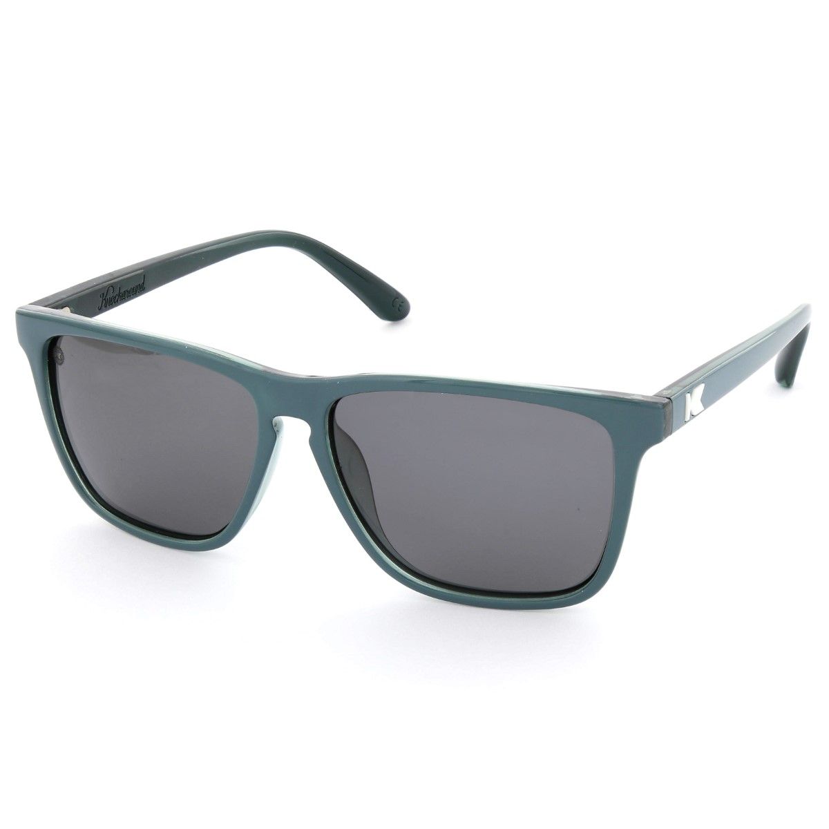Knockaround Teal Geode/Polarized Smoke Fast Lanes Unisex Sunglasses