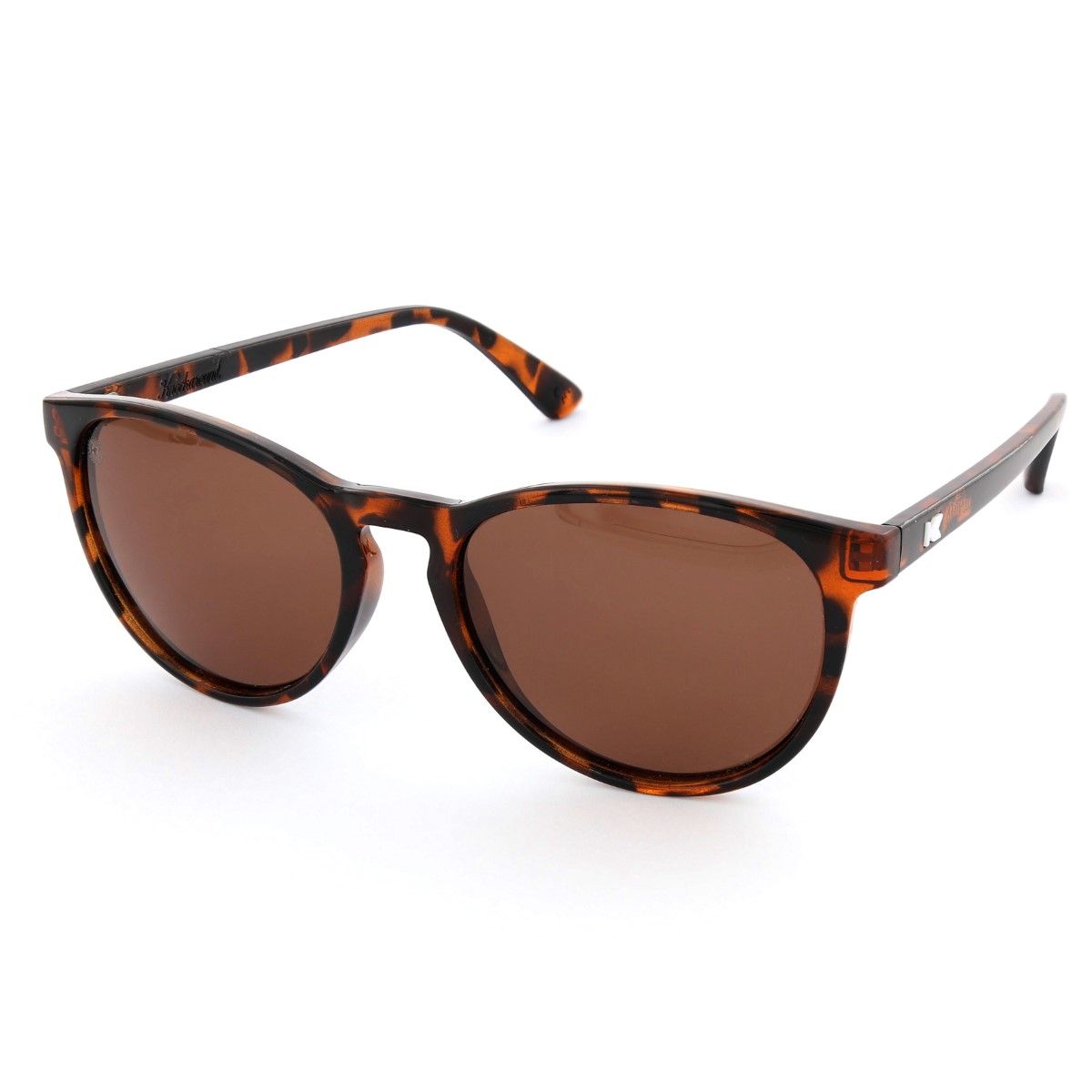 Knockaround Glossy Tortoise Shell/Polarized Amber Mai Tais Unisex Sunglasses Brown