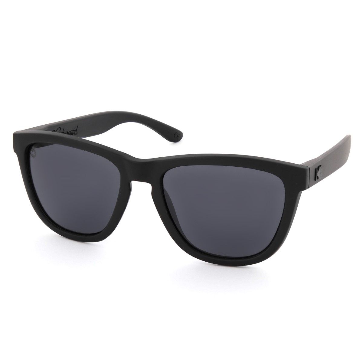 Knockaround Black On Black/Polarized Smoke Premiums Unisex Sunglasses
