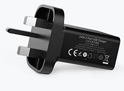 Anker 24W 2-Port USB Universal Charger Black