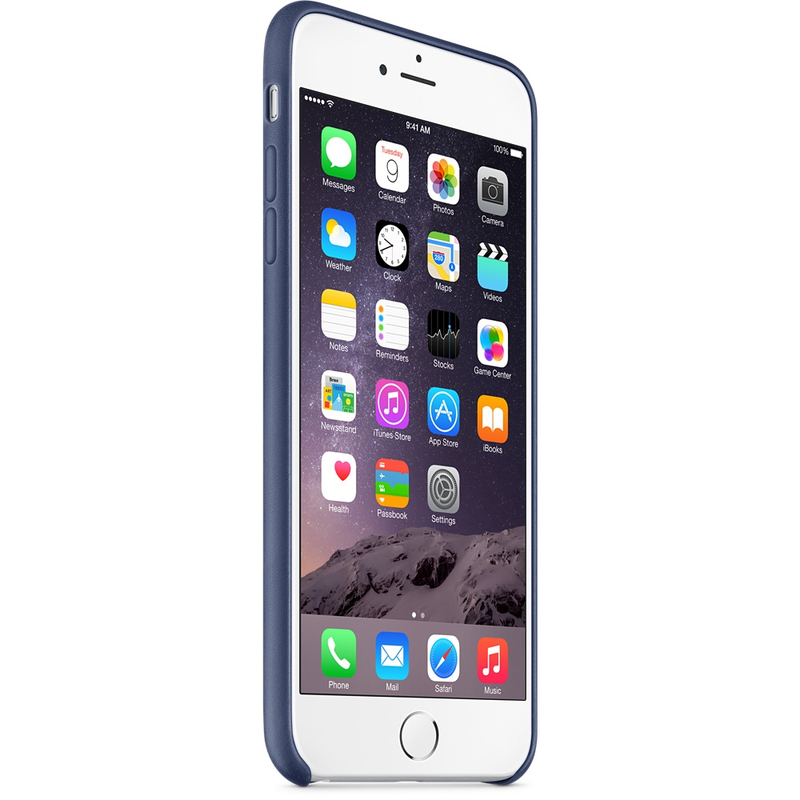 Apple Leather Case Midnight Blue iPhone 6 Plus