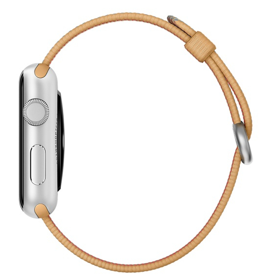 Apple Gold/Royal Blue Nylon Band Apple Watch 42mm (Compatible with Apple Watch 42/44/45mm)