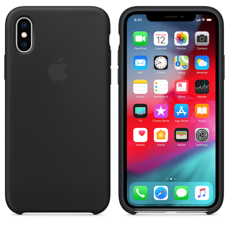 Apple Silicone Case Black for iPhone XS