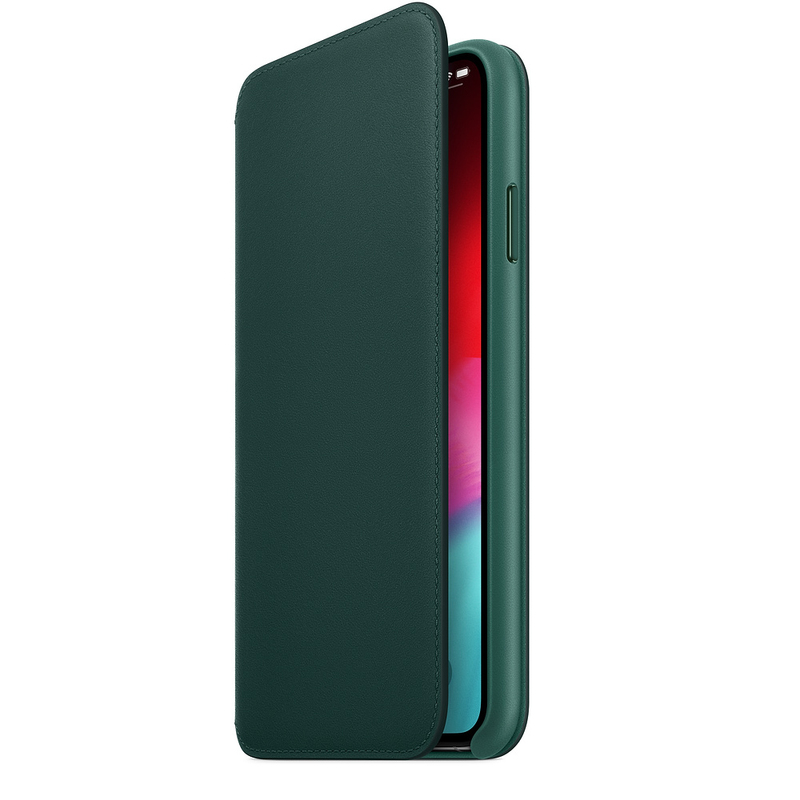 Apple Leather Folio Forest Green for iPhone XS Max