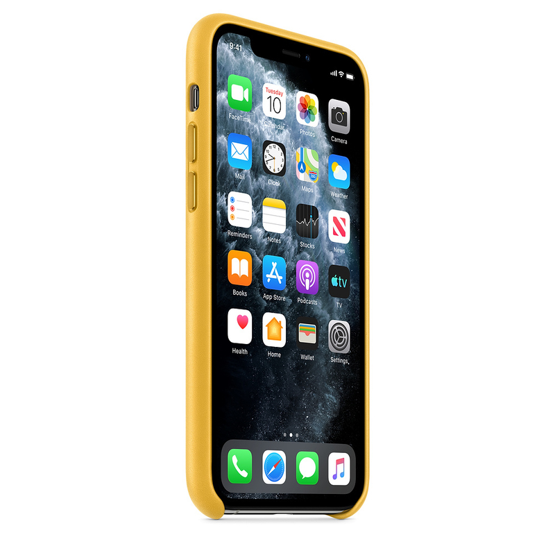Apple Leather Case Meyer Lemon for iPhone 11 Pro