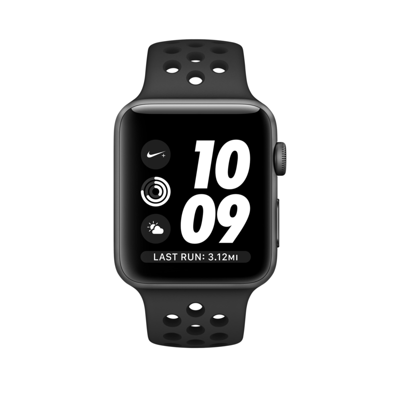 Apple Watch Nike+ 42mm Sport Band Anthracite/Black With Space Grey Aluminium Case
