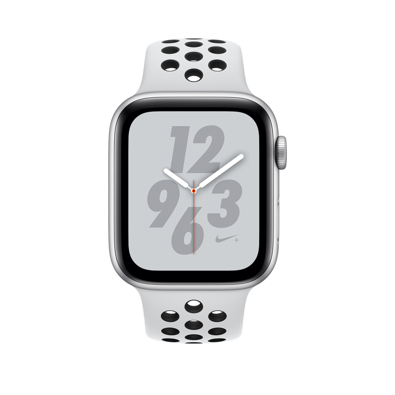 Apple Watch Nike+ Series 4 GPS + Cellular 40mm Silver Aluminum Case with Pure Platinum/Black Nike Sport Band