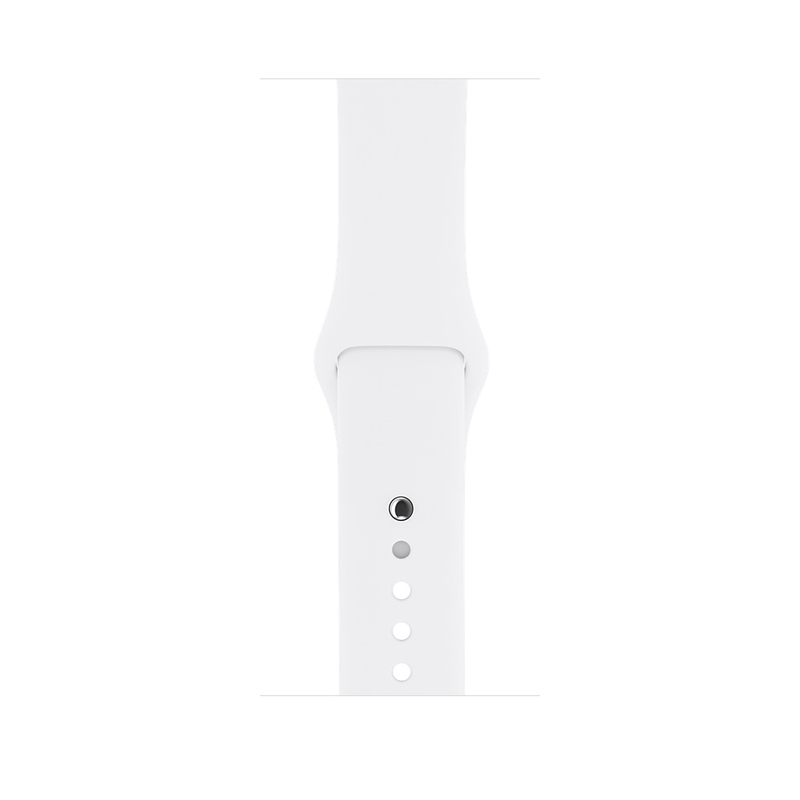 Apple Watch Series 1 Sport Band White Silver Aluminium Case 42mm
