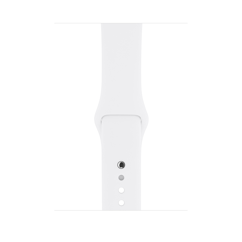 Apple Watch Series 3 GPS 42mm Silver Aluminium Case with White Sport Band
