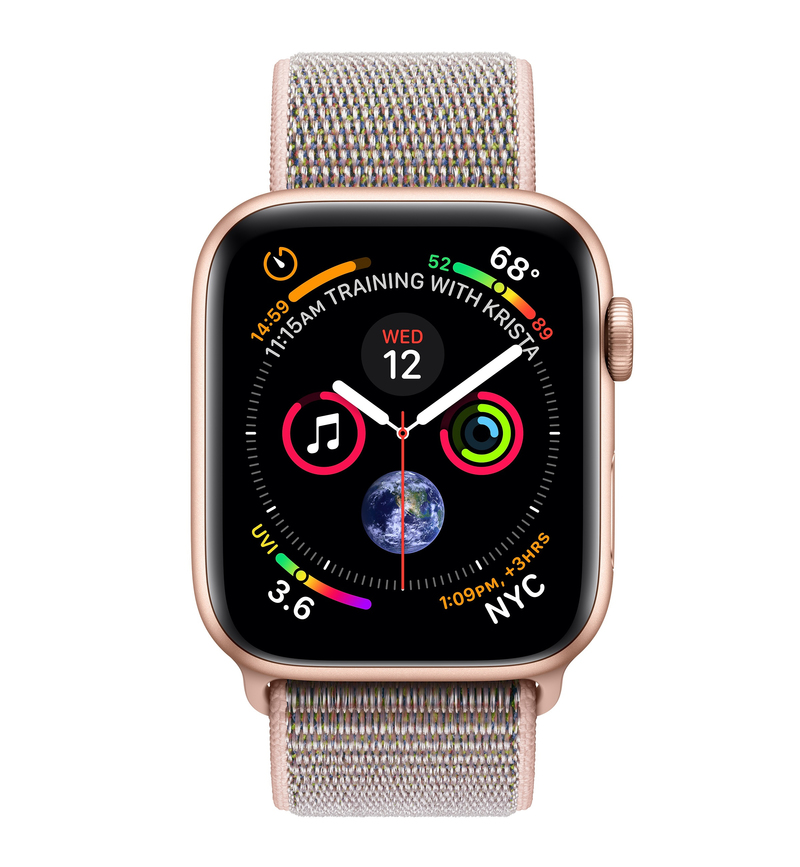 Apple Watch Series 4 GPS +Cellular 40mm Gold Aluminium Case with Pink Sand Sport Loop