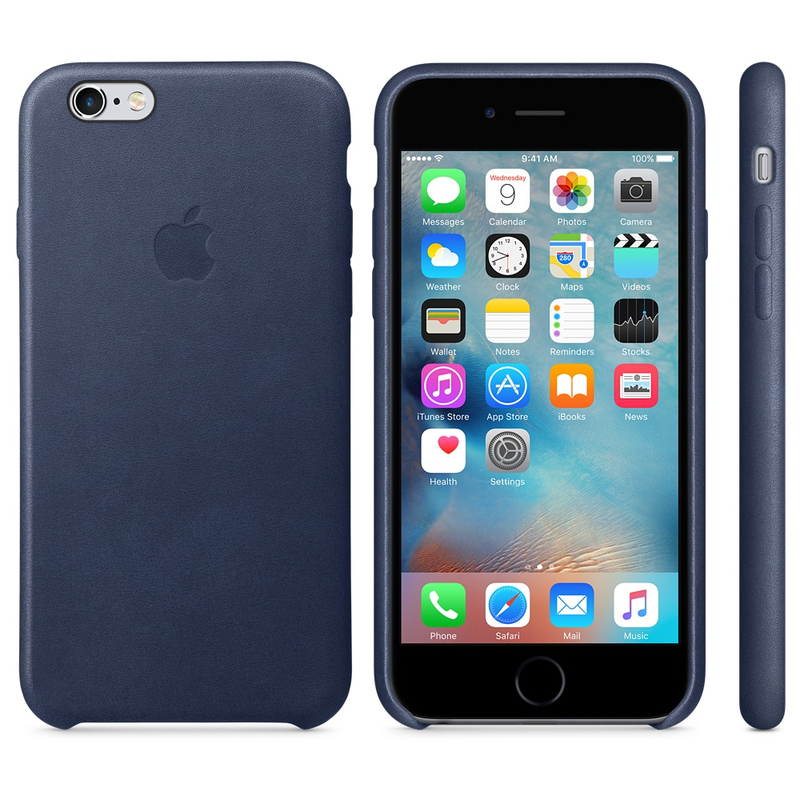 Apple Leather Case Midnight Blue iPhone 6S