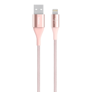 Belkin Mixit Duratek Rose Gold Sync/Charge Lightning Cable 1.2M