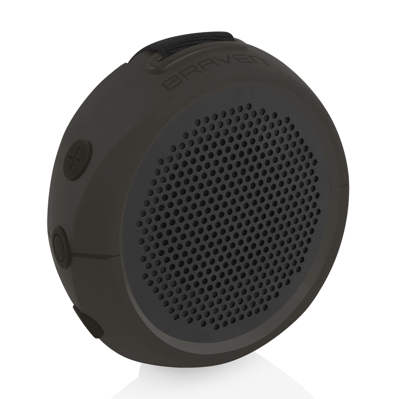 Braven 105 Black Wireless Portable Bluetooth Speaker with Action Mount