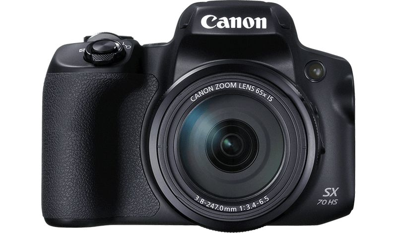 كاميرا كانون باور شوت Sx70 Hs بريدج 20.3 ميجا بكسل سيموس 5184 X‏ 3888 بكسل 1/2.3 بوصة سوداء اللون