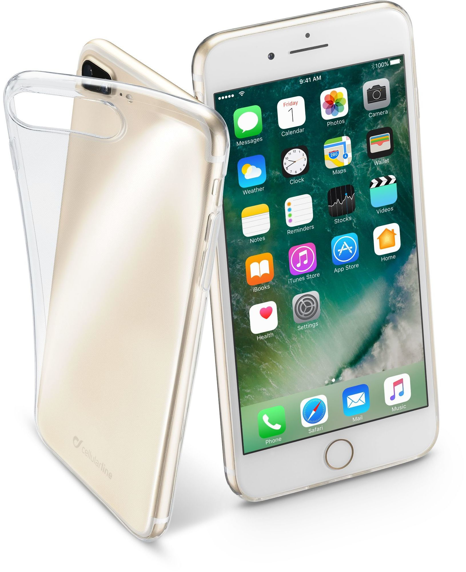 Cellular Line Rubber Case Transparent iPhone 5S